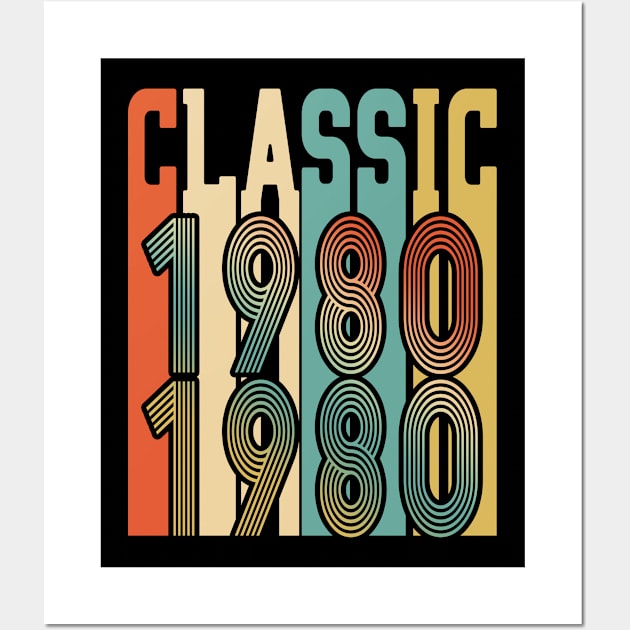 Classic Born in 1980 Wall Art by Adikka